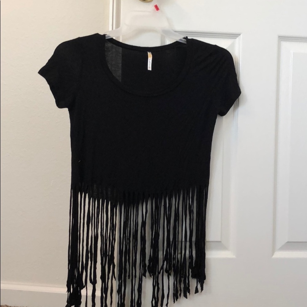 Black crop top